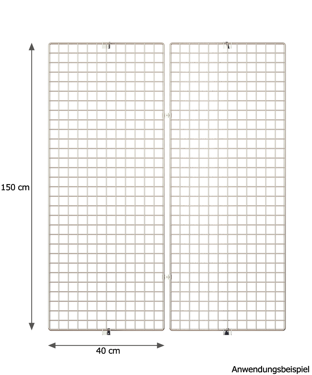 Deko Wandgitter 2er-Set: H 150 cm