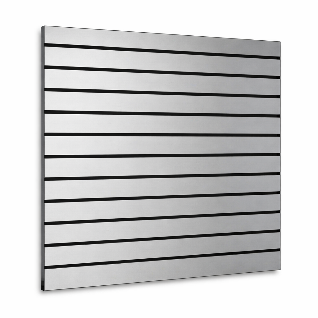 Spacewall Lamellenwand Aluminium gebürstet