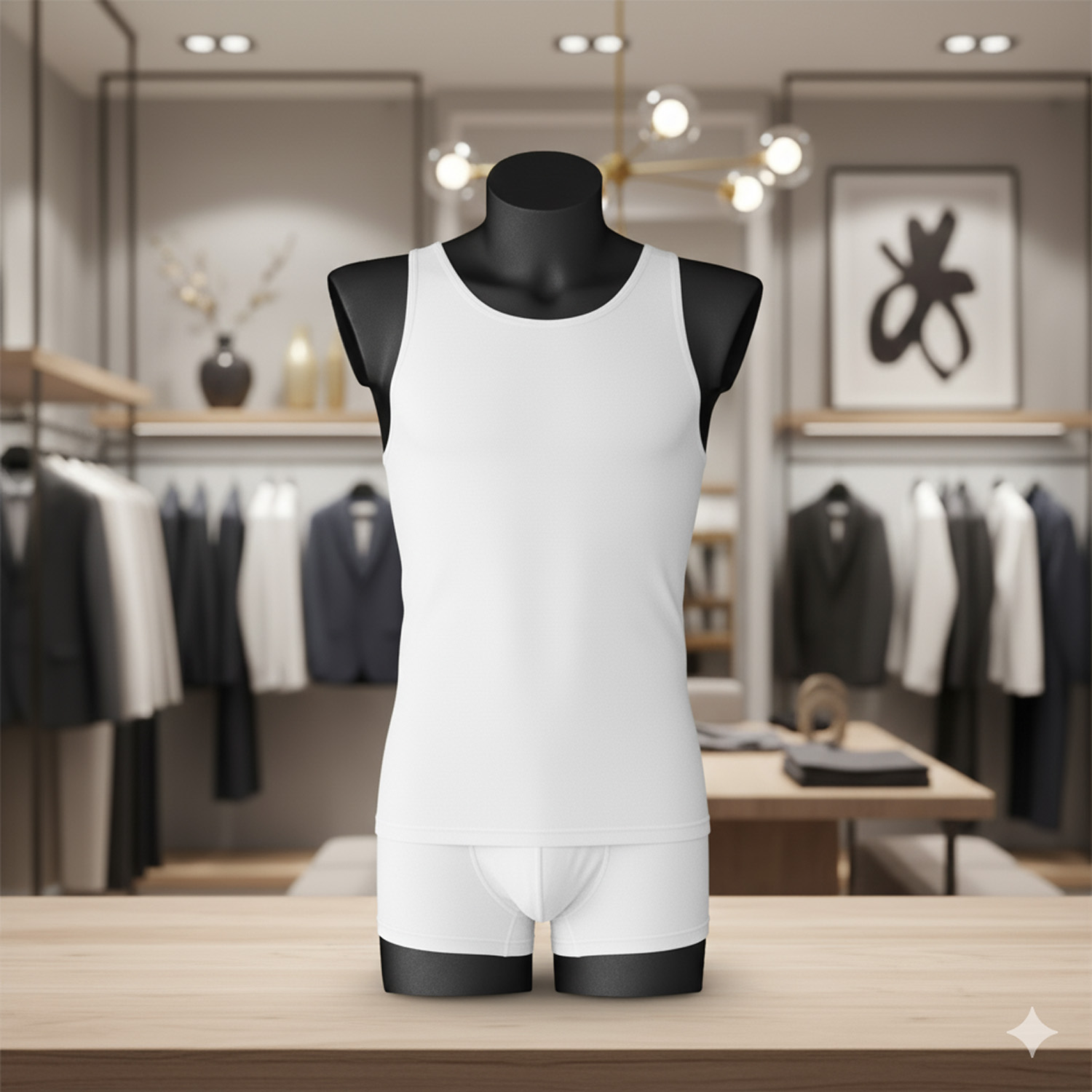 Herrentorso mit Beinansatz