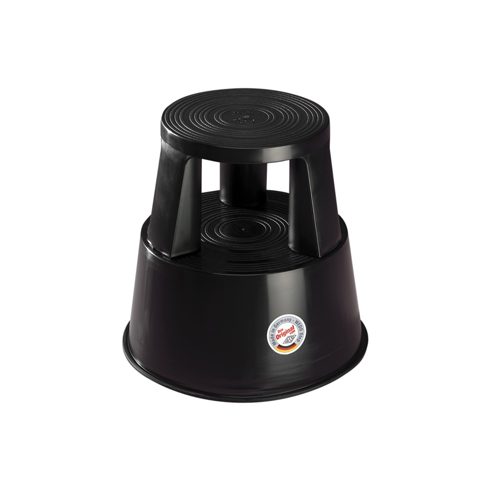 Rollhocker Kunststoff schwarz