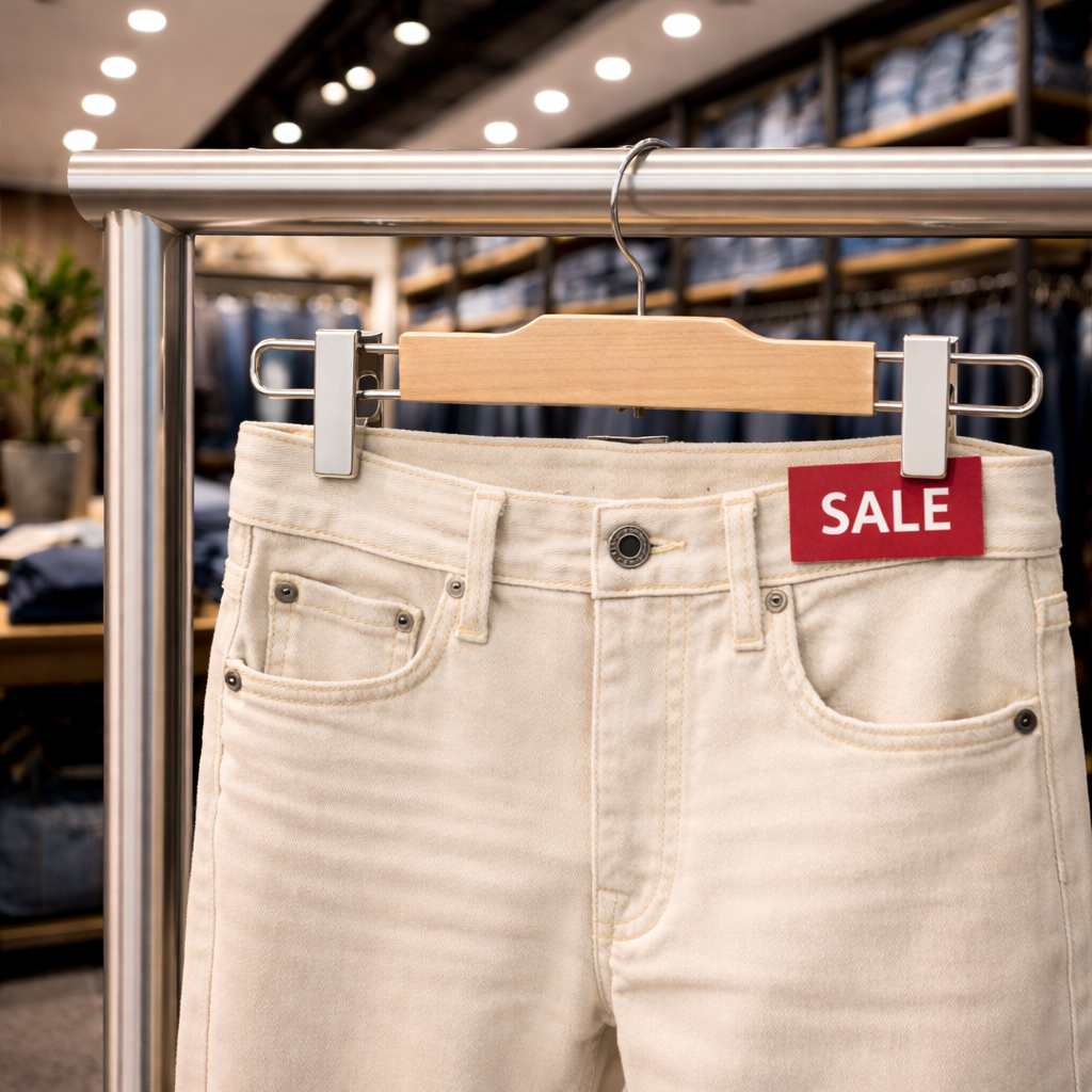 Hochwertiger Hosenbügel für den professionellen Einsatz im Einzelhandel