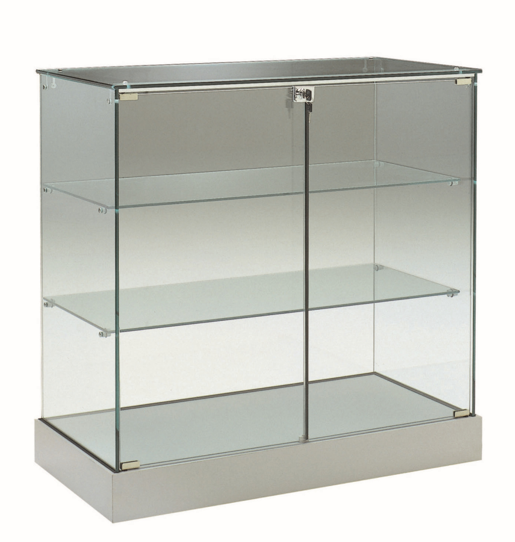 Glassteckvitrine Shop Office Store – Höhe 247 X Breite 83 Cm, Präsentationsvitrine Neu Mit Verbindern
