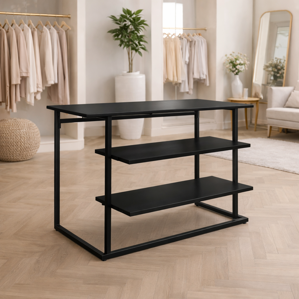 Mittelraumtisch-Set schwarz/schwarz