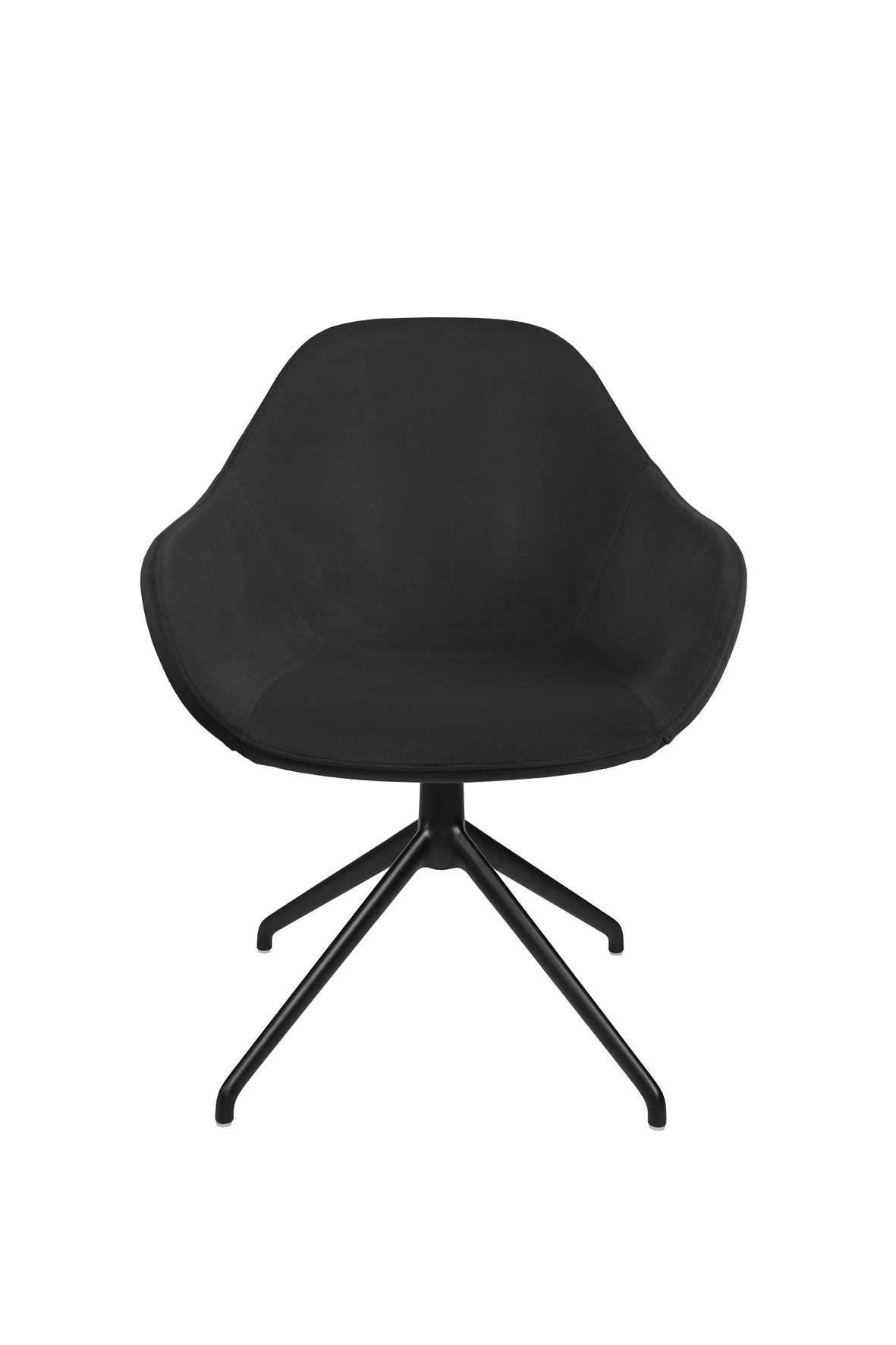 Schalenstuhl mit Aluminium Füßen