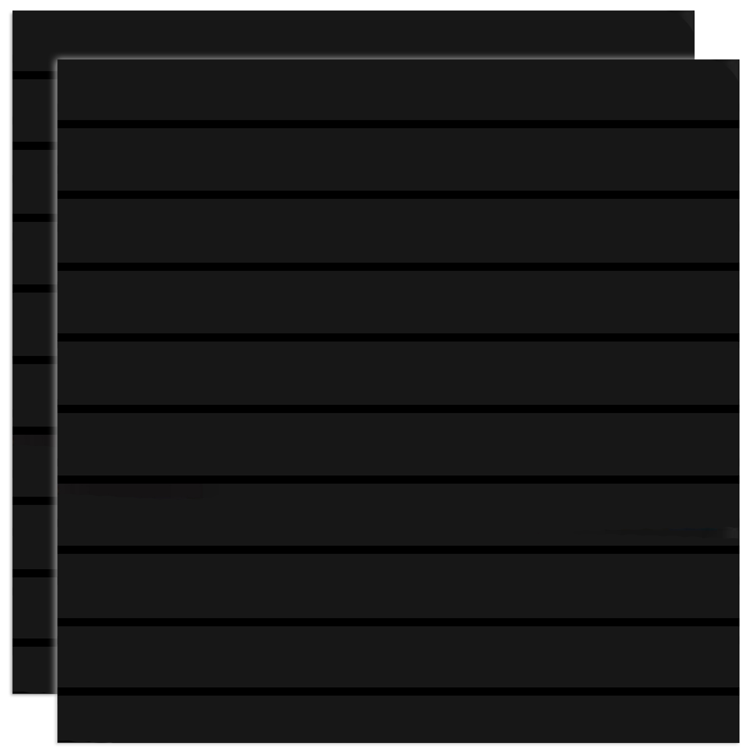 Spacewall Lamellenwand Schwarz (matt)