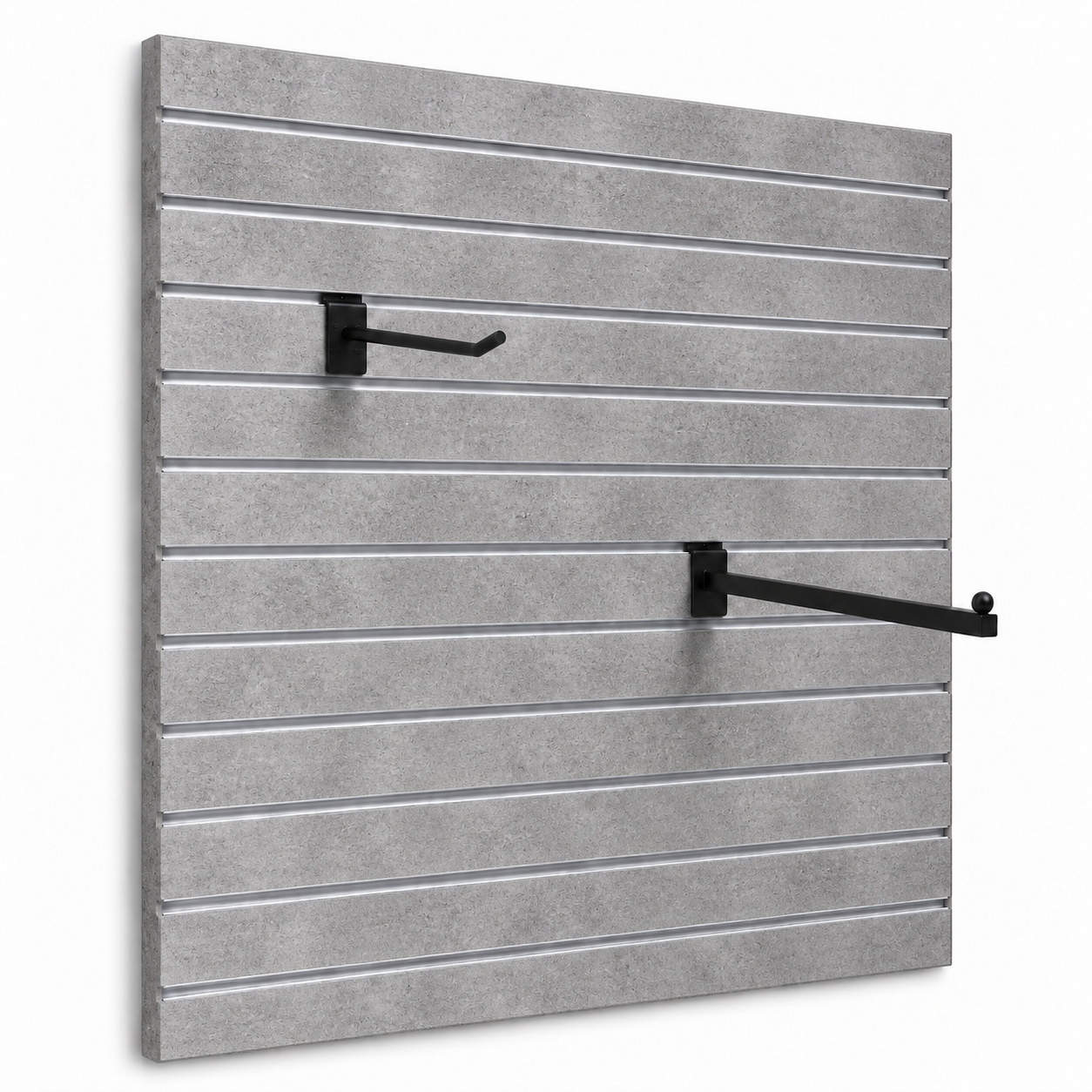 Spacewall Lamellenwand Grau Betonoptik