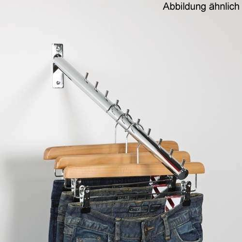 Kleiderstange schräg, 5 Stifte 27 cm