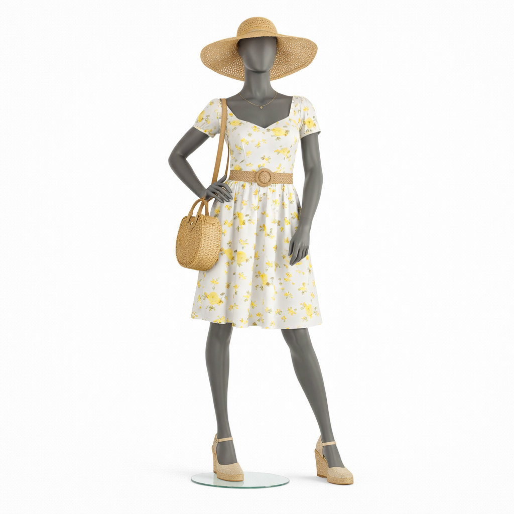 Schlanke Schaufensterpuppe abstrakt