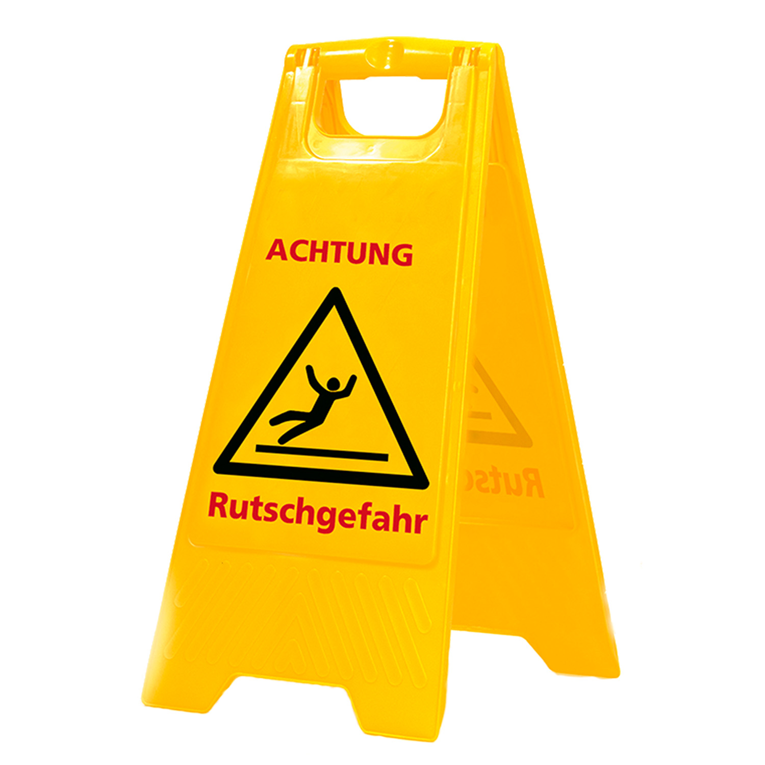 Warnschild "Achtung Rutschgefahr"