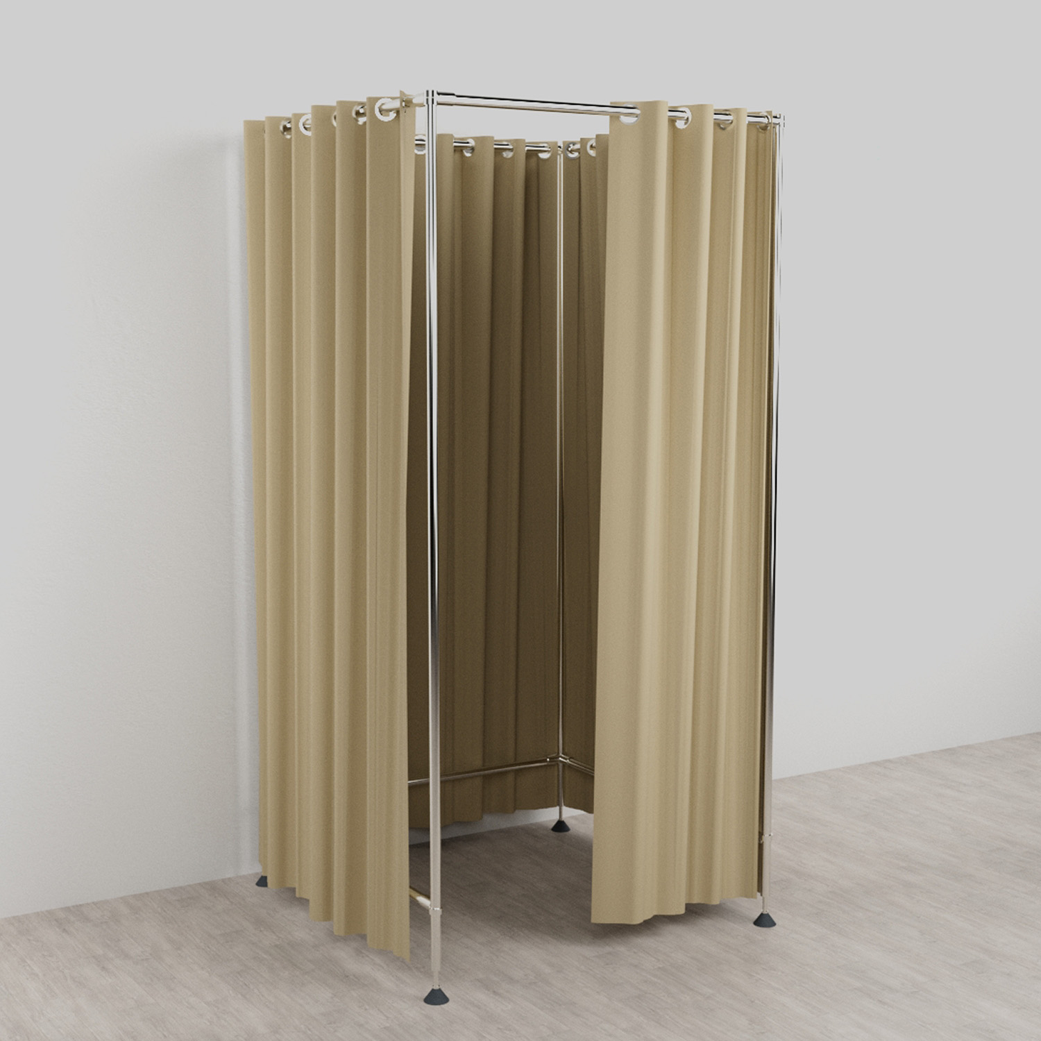 Umkleidekabine freistehend