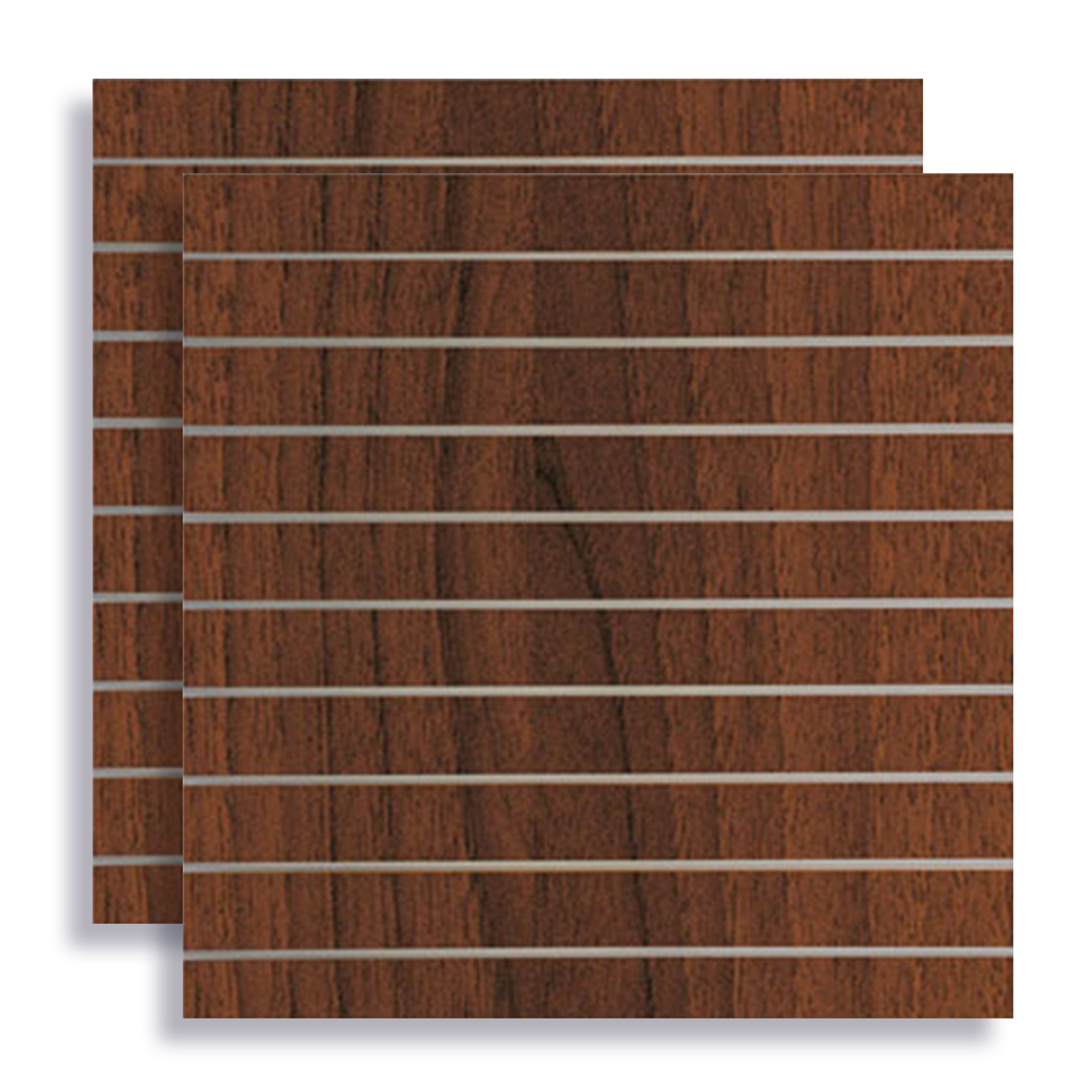 Spacewall Lamellenwand Slatwall 2er-Set Nussbaum