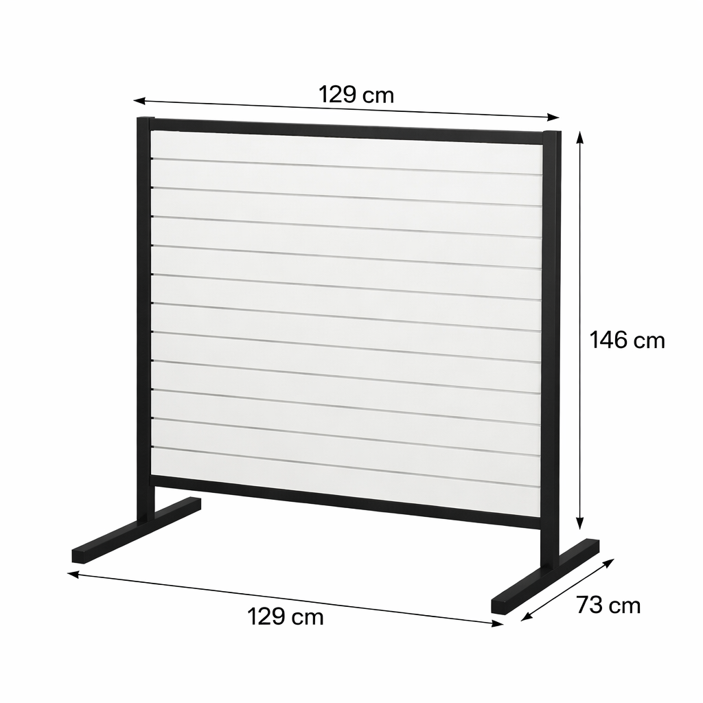 Lamellenwand Ständer schwarz