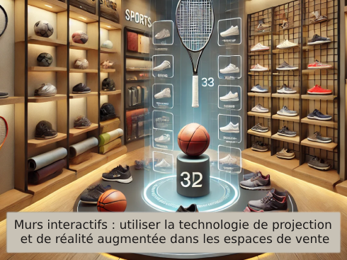 Murs interactifs : utiliser la technologie de projection et de réalité augmentée dans les espaces de vente