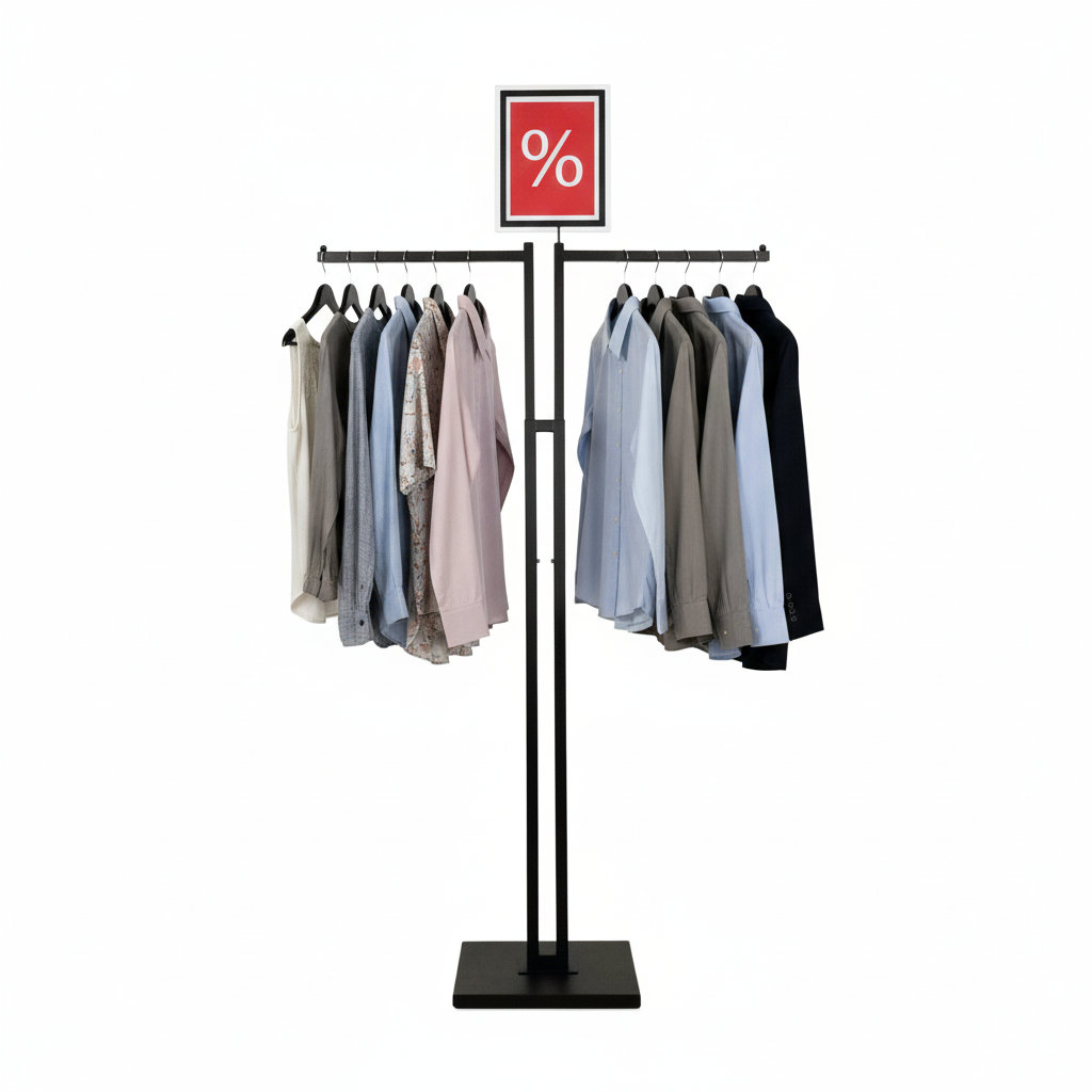 DUO-Textilständer, höhenverstellbar 124-177 cm