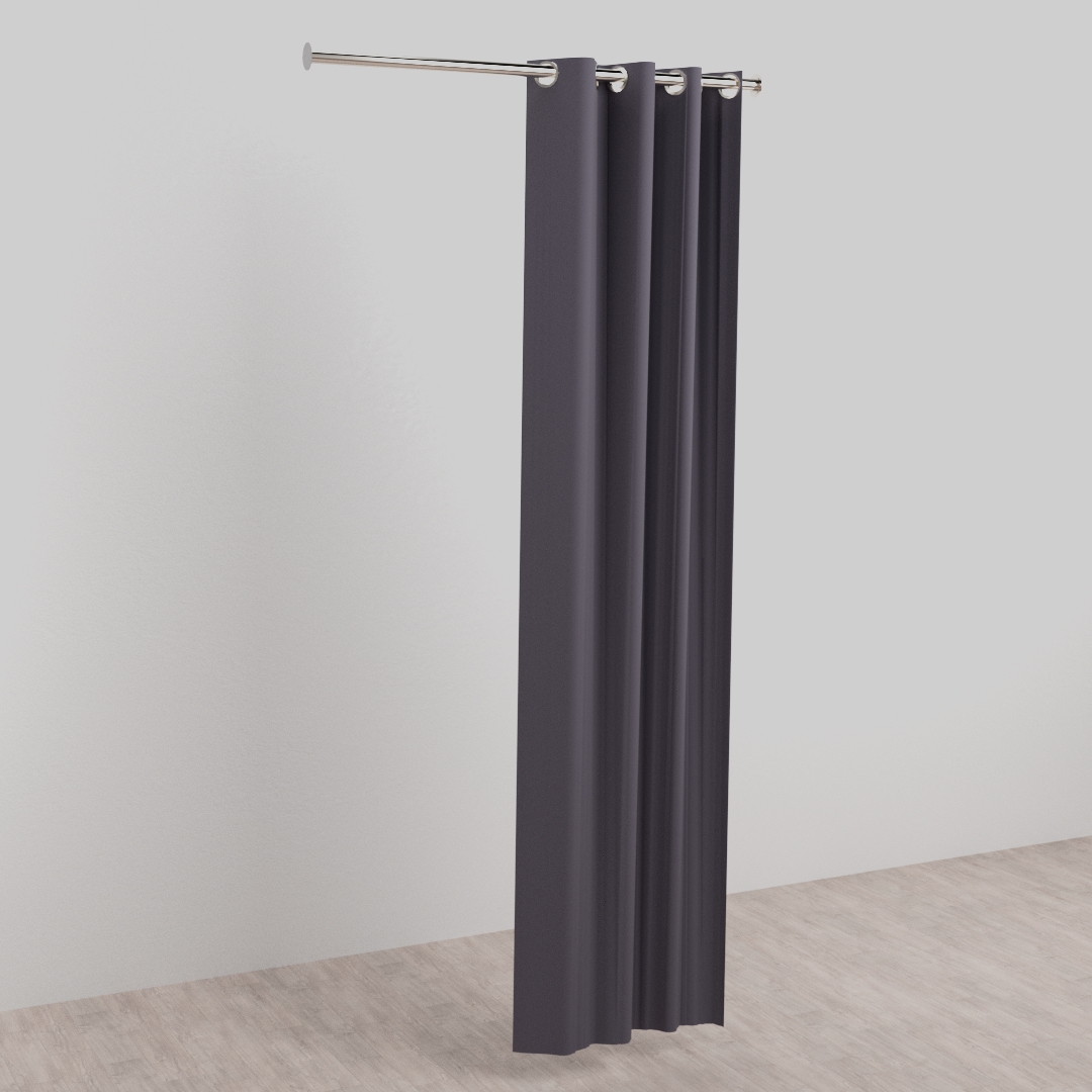 Vorhangstange zwischen Kabinenseiten