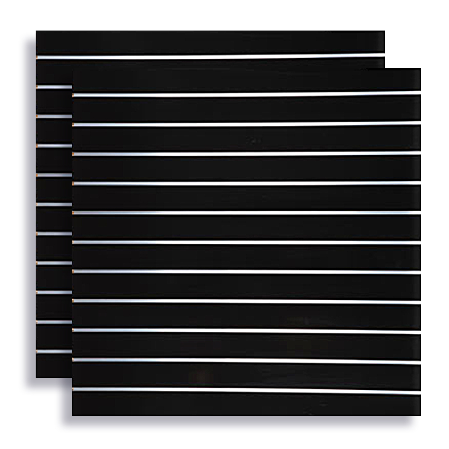 Spacewall Lamellenwand Schwarz (hochglanz)