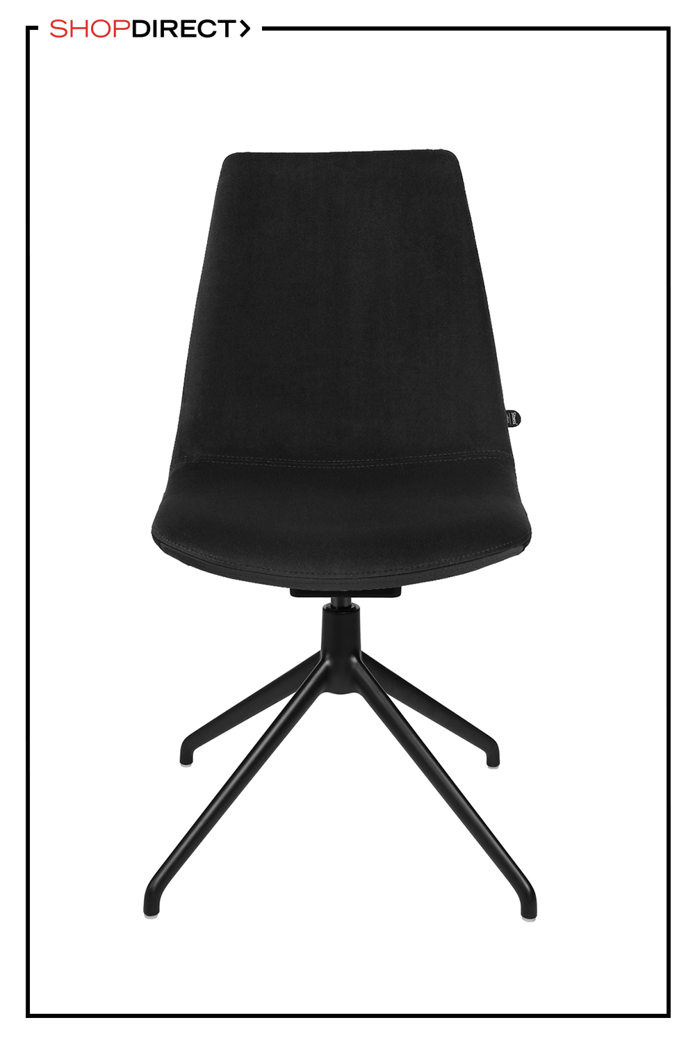 Stuhl mit Aluminium Füßen schwarz