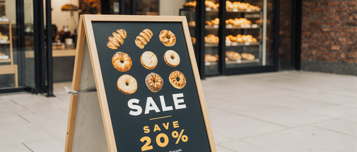 Stop-trottoir en bois pour boulangeries