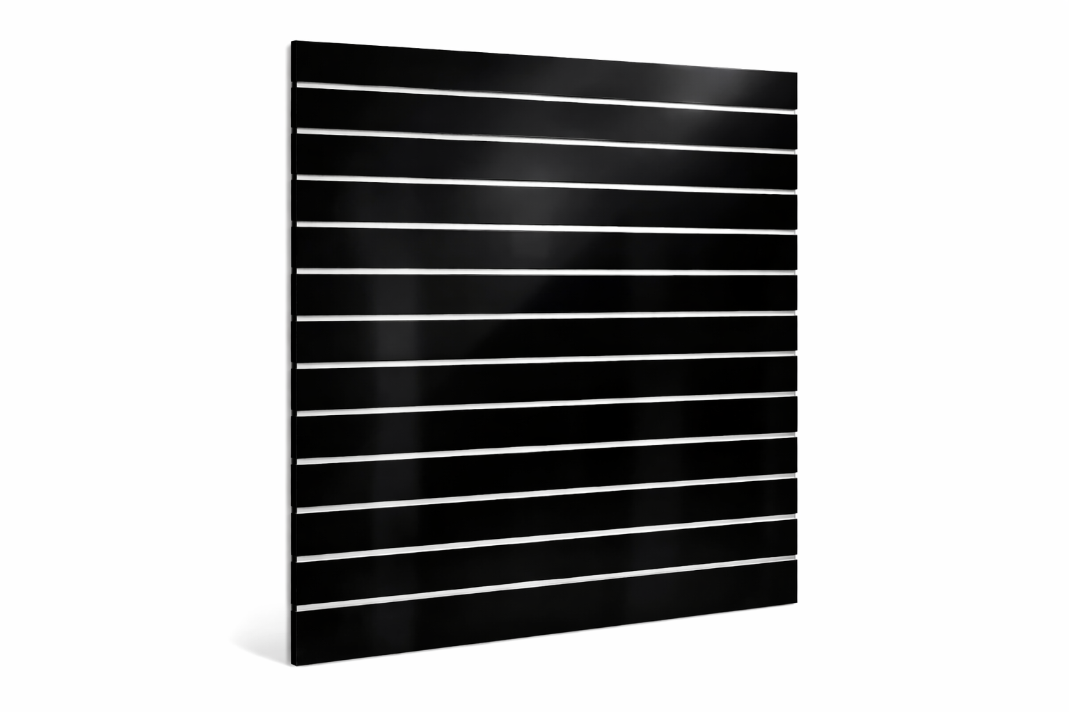 Spacewall Lamellenwand Schwarz (hochglanz)