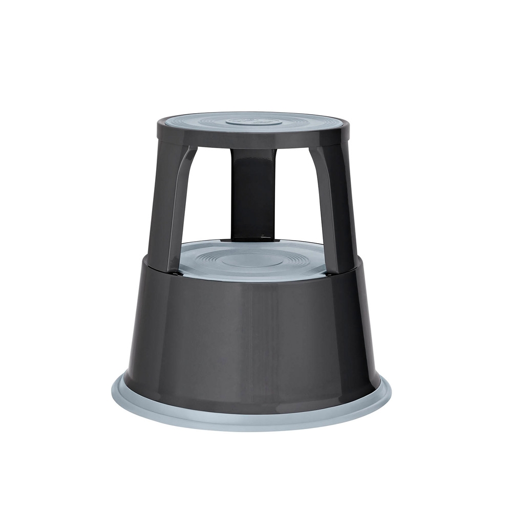 Rollhocker Metall basaltgrau