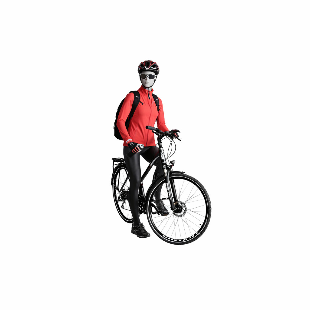 Schaufensterpuppe Dame Bike