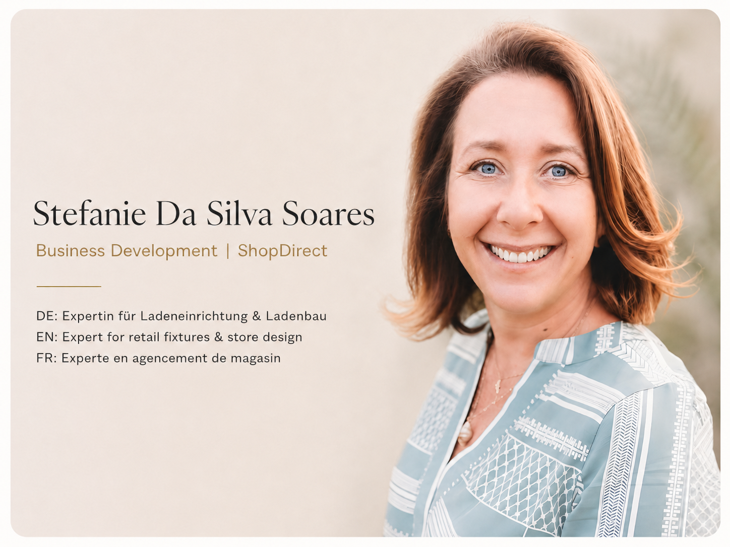Stefanie Da Silva Soares, Business Development bei ShopDirect