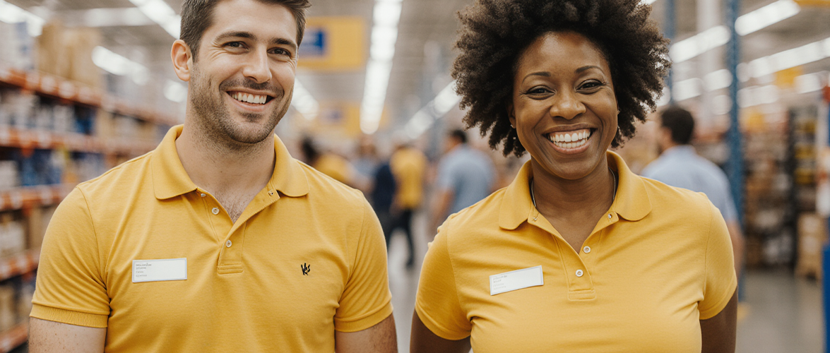 Personnel en magasin