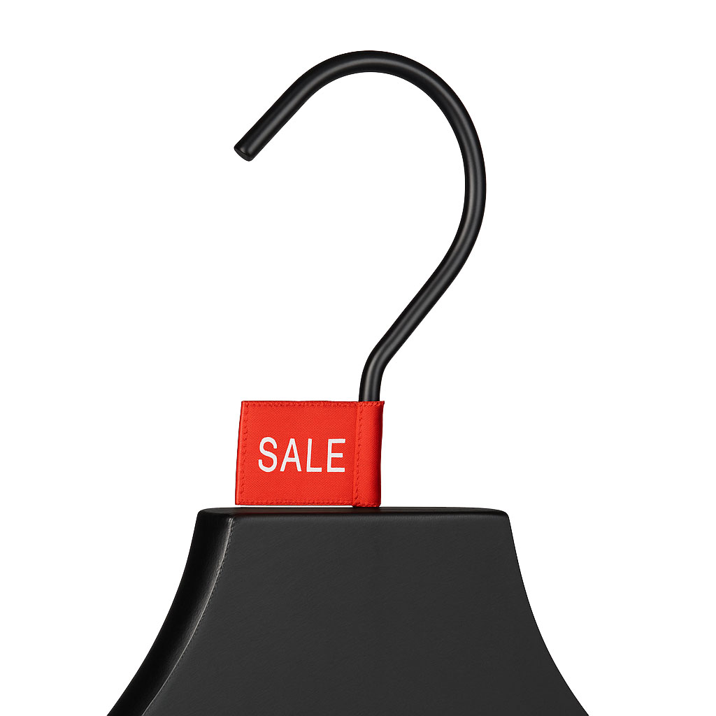 Satin Bügelfahne "SALE"