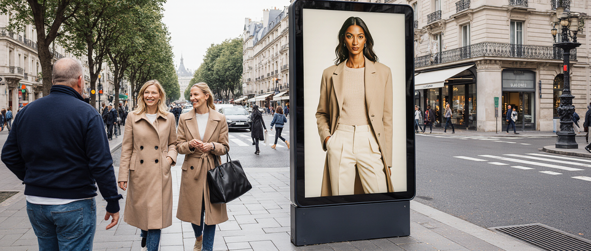 Außenwerbung in der Stadt