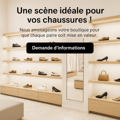 Aménagement de magasin chaussures