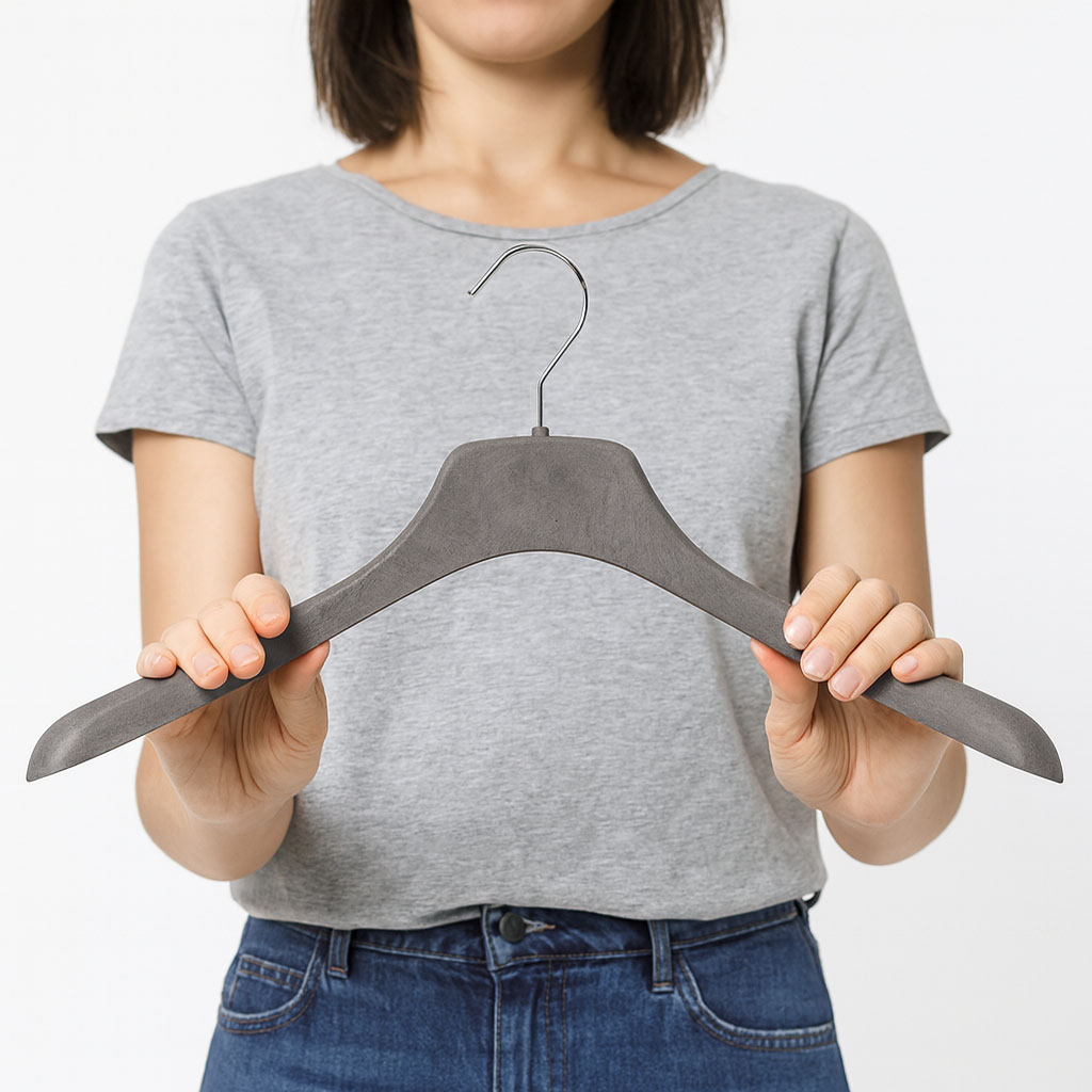 Eco Kleiderbügel grau
