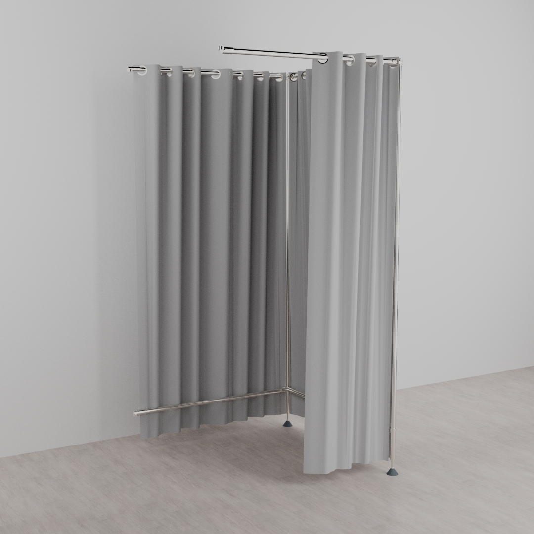 Anschlußkabine freistehend