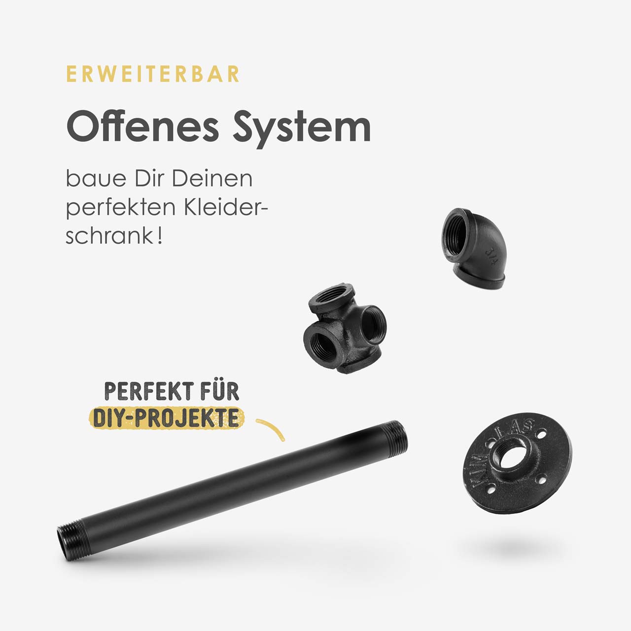 Regalsystem PAMO, schwarz Regalsystem PAMO, schwarz