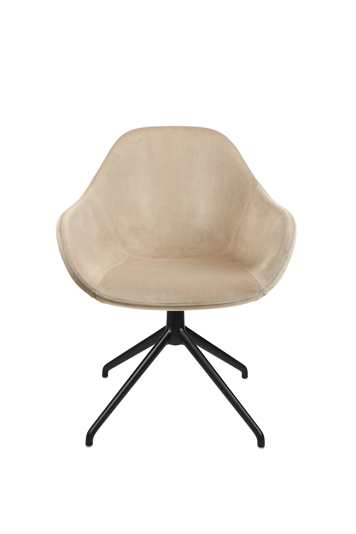 Schalenstuhl mit Aluminium Füßen