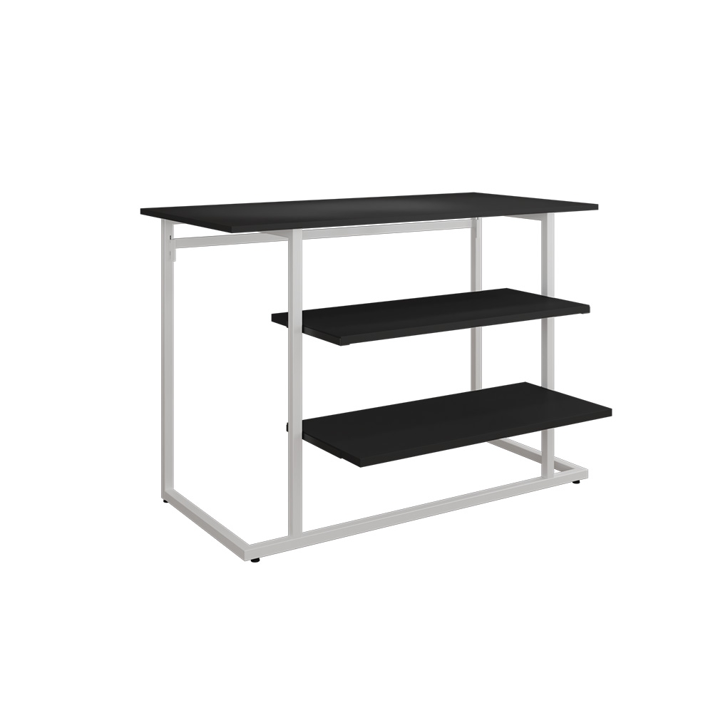 Tisch-Set weiß/schwarz