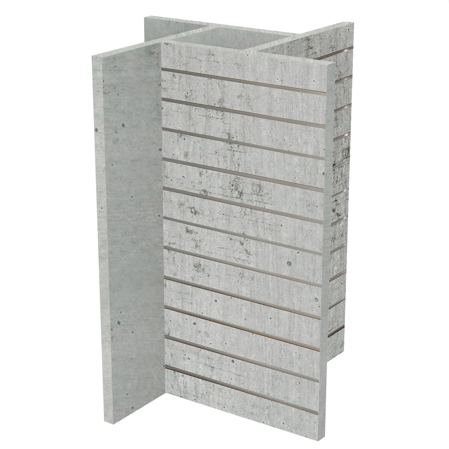 Mittelraumpräsenter Lamellenwand