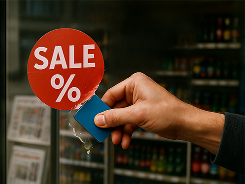 Comment enlever les autocollants en vitrine ?