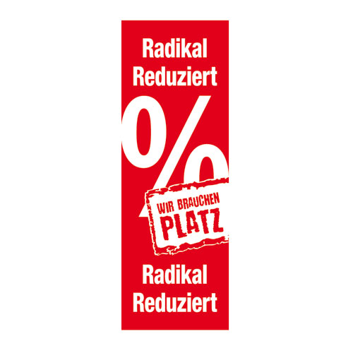 Plakat 'Radikal reduziert'
