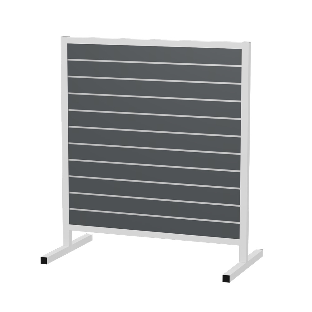 Lamellenwand Ständer weiß