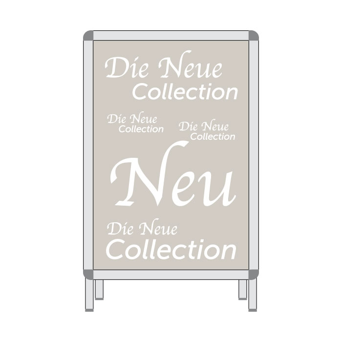 Rahmenplakat 'Neue Collection' A1