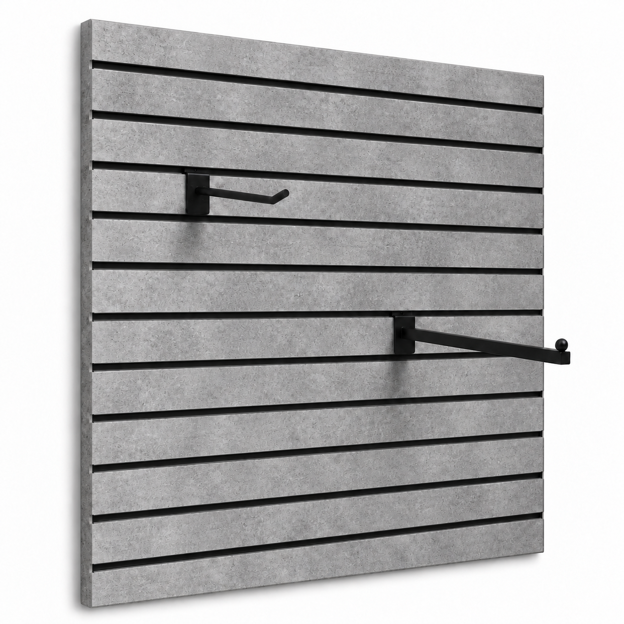 Spacewall Lamellenwand Grau Betonoptik