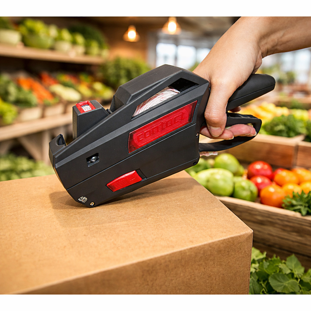 Preisauszeichner im Einzelhandel anwenden