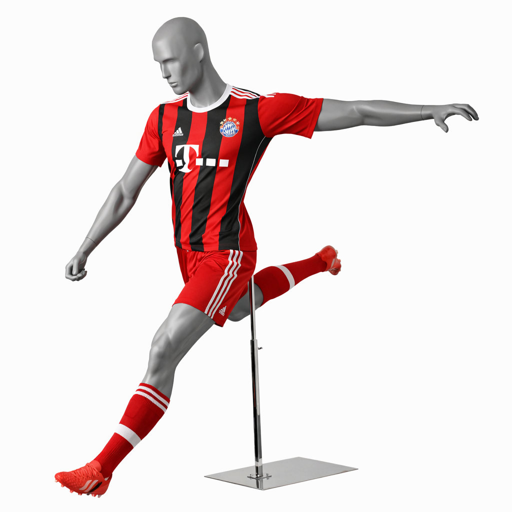 Schaufensterfigur Fußballer