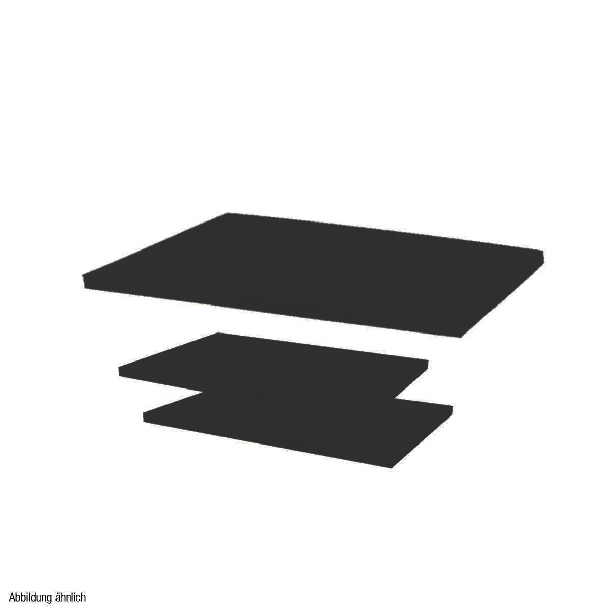 Holzplatten-Set schwarz