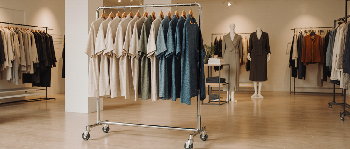 Rollständer im Modeladen