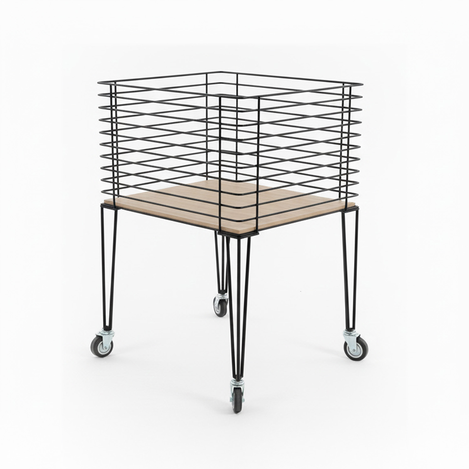 Wühlkorb auf Rollen