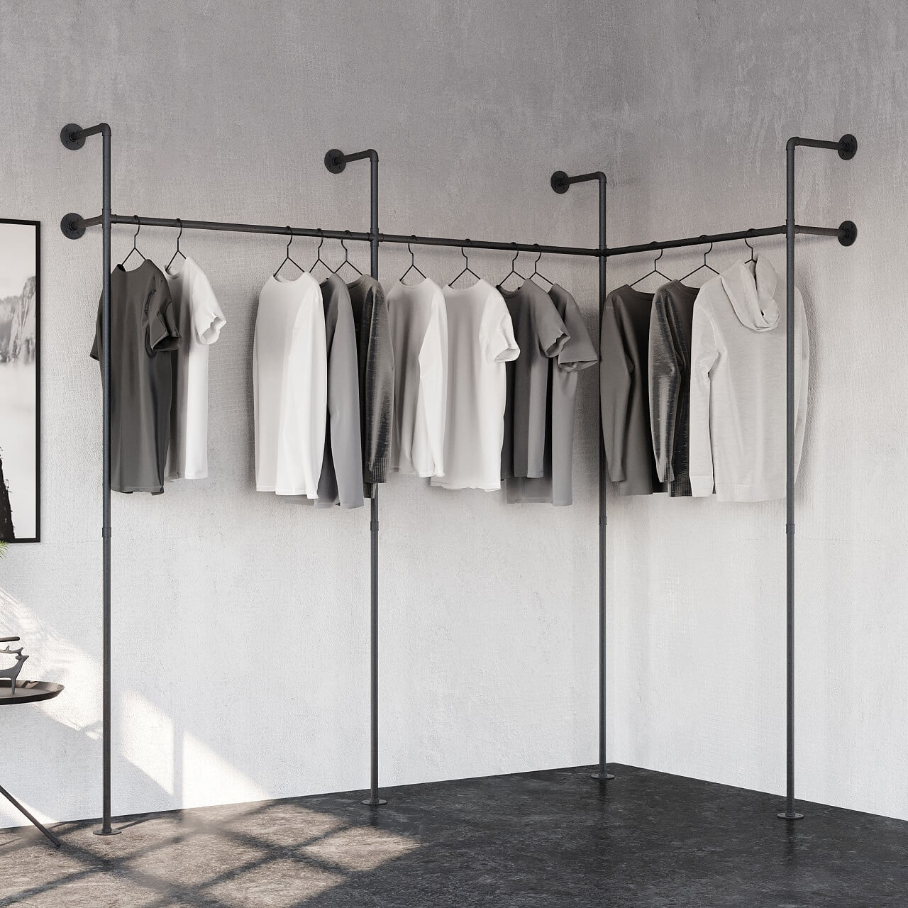 Regalsystem mit Eckstück Regalsystem mit Eckstück
