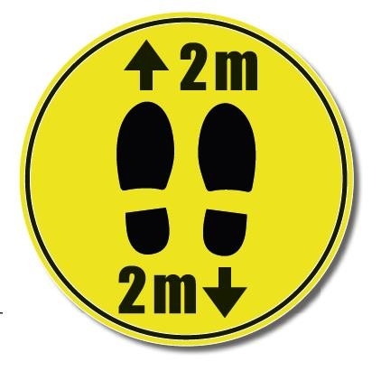 Bodensticker Mindestabstand Bodensticker Mindestabstand