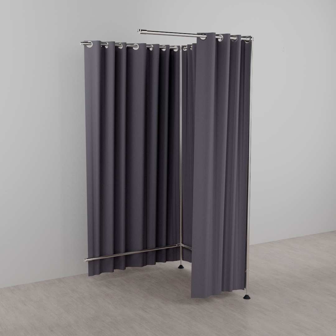 Anschlußkabine freistehend