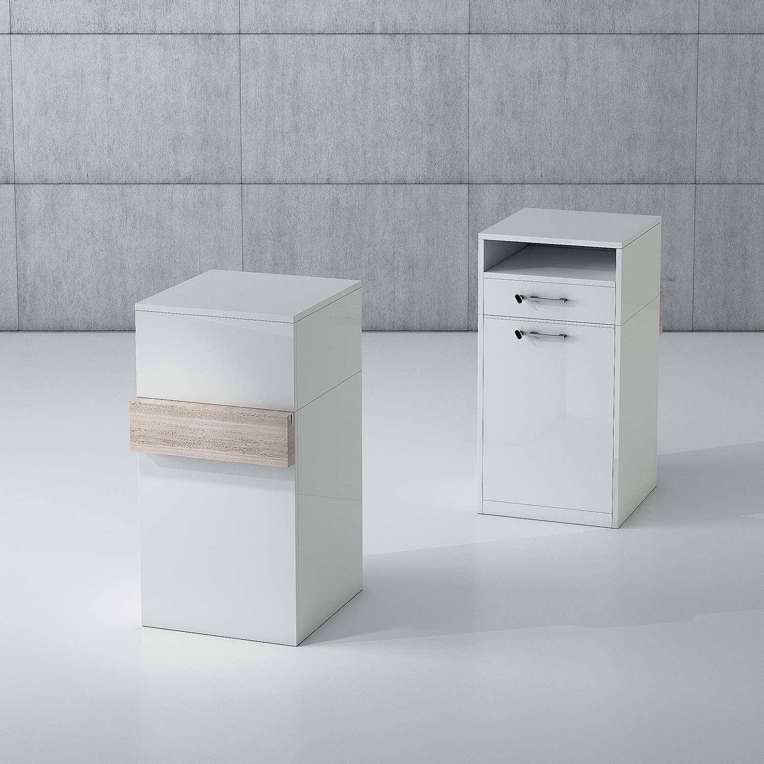 Bedientheke mit Schublade und Türe